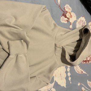 Tna Cozy Fleece Perfect Shrunken Hoodie in Off-white, Size Medium